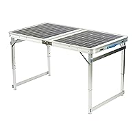 GOSUN Outdoor Solar Table 120W Folding Table with Handle | Off Grid Kitchen Table for Picnic, Party, Camping | Easy to Carry and Store