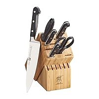 ZWILLING Professional S 7-Piece Razor-Sharp German Block Knife Set, Made in Company-Owned German Factory with Special Formula Steel perfected for almost 300 Years, Dishwasher Safe