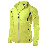 Men's Simple design Full zip up bright outdoor windbreaker Jacket