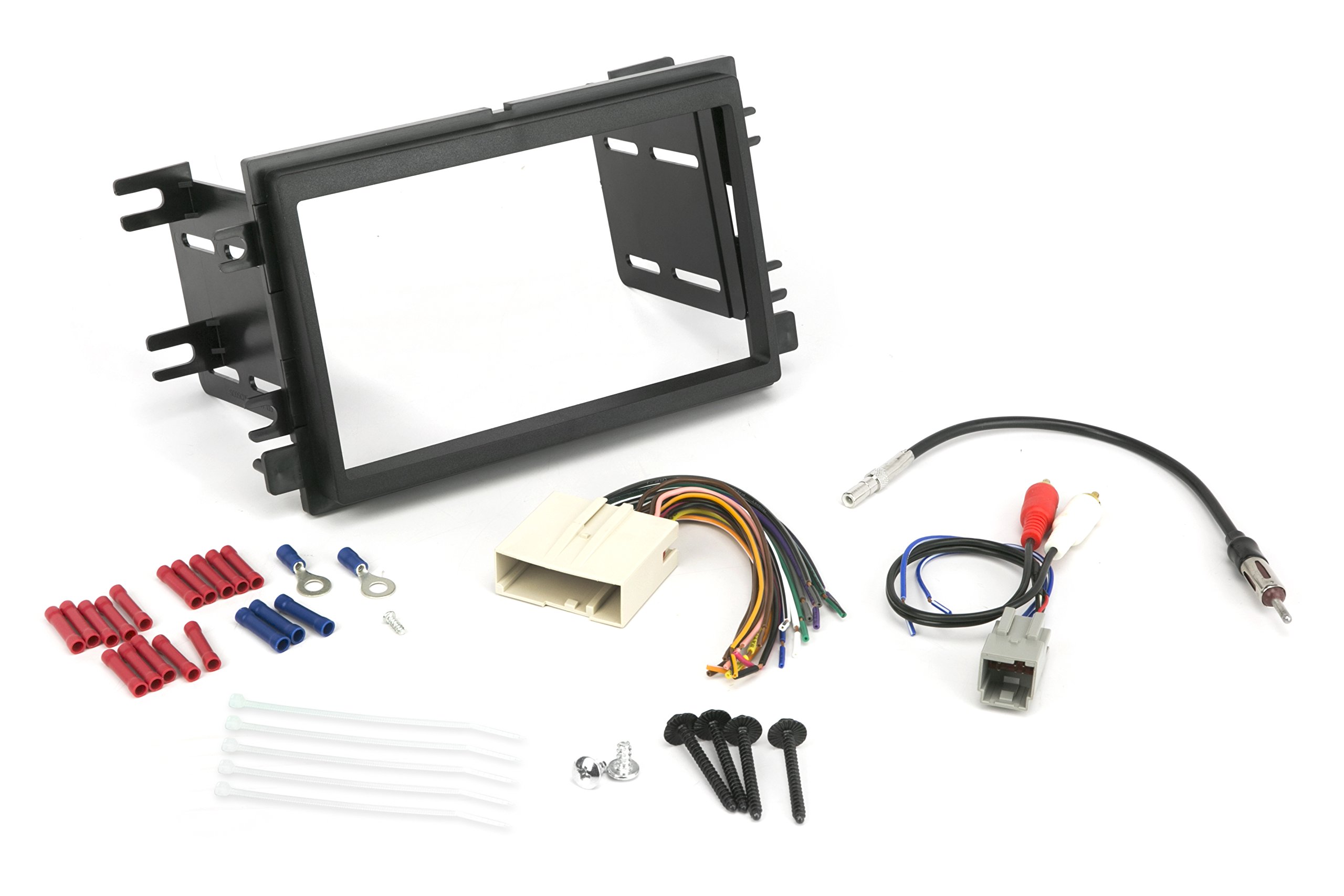 SCOSCHE Install Centric ICFD6BN Complete Basic Installation Solution For Installing A Double DIN Aftermarket Stereo Compatible With Select 2004-12 Premium Sound Ford, Lincoln And Mercury Vehicles