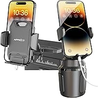APPS2Car Sturdy CD Slot Phone Mount and Solid Cup Holder Phone Mount