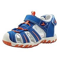 Kids Infant Boys Sandals Kids Closed Toe Outdoor Hiking Sandal Lightweight Athletic Adjustable Strap Summer Shoes