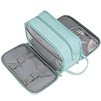 Narwey Travel Toiletry Bag for Women Water-resistant Traveling Dopp Kit Makeup Bag Organizer for Toiletries Accessories Cosmetics (Mint Green)