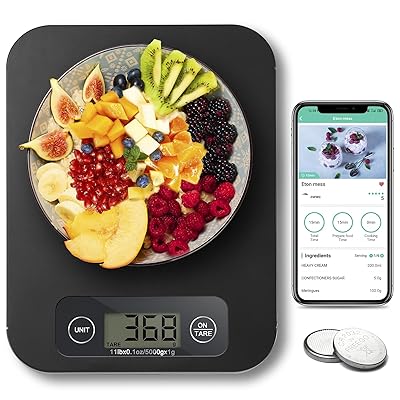 Mua URAMAZ Smart Food Scale for Weight Loss, Kitchen Food Scales Digital  Weight Grams and Oz with Nutritional Calculator, Food Weight Scale for  Diet, Keto, Macro, Calorie, Baking, Meal Prep 0.1oz/11lb trên