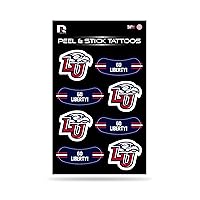 NCAA Vertical Tattoo Peel & Stick Temporary Tattoos - Eye Black - Game Day Approved!
