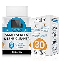 iCloth Eyeglass Cleaning Wipes: Easy and Fast Lens Cleaning and Screen Cleaning Wipes for Reliable, Streak-Free Screen Wipes - Individually Wrapped for Convenience