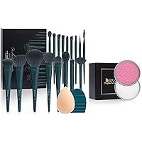DUcare Makeup Brushes Set 17 Pcs with Brush Cleaning Mat and Makeup Sponge & Makeup Brush Cleaner