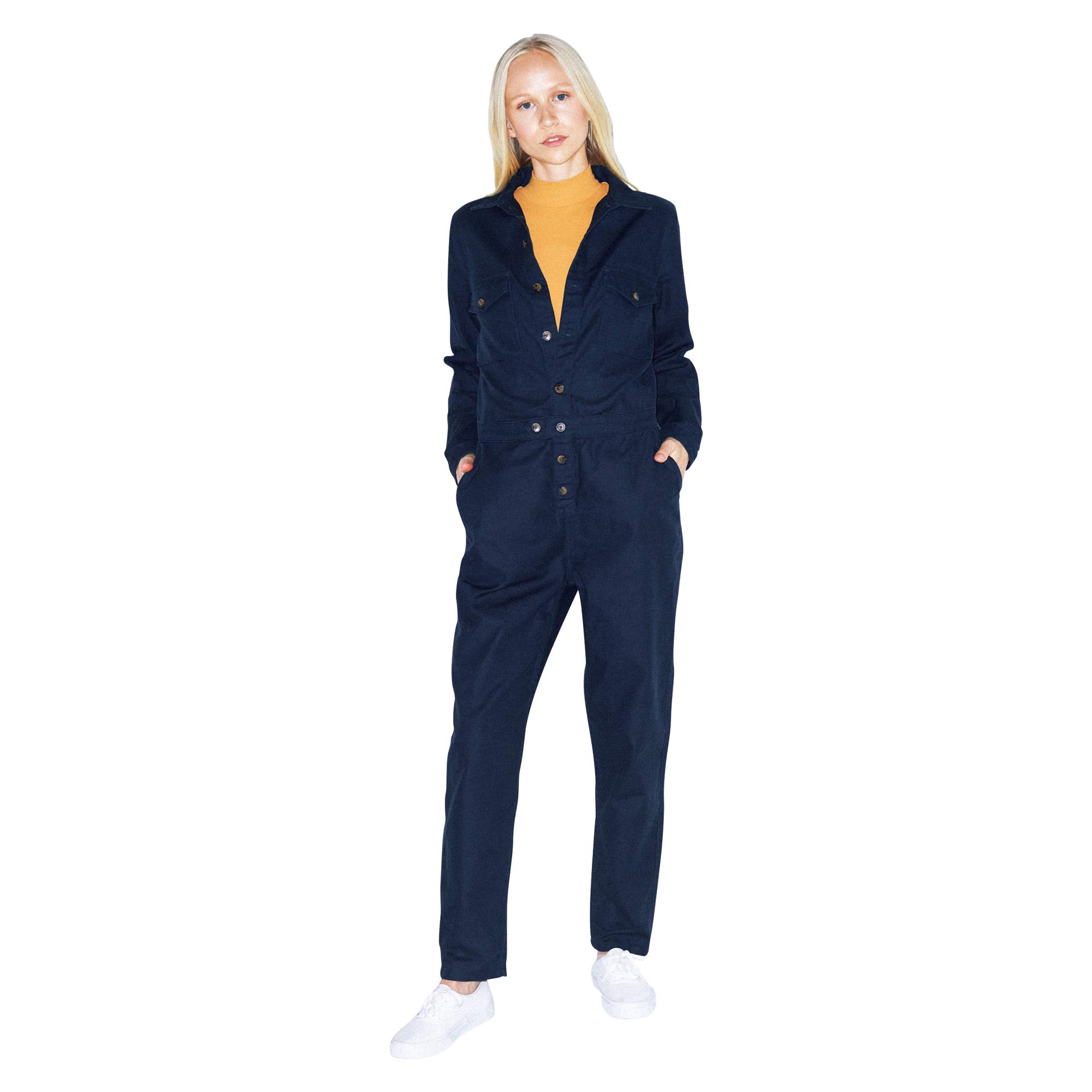 American Apparel Women's Long Sleeve Twill Coverall