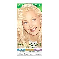 Clairol Balsam Permanent Hair Dye, 599 Ultra Light Natural Blonde Hair Color, Pack of 1