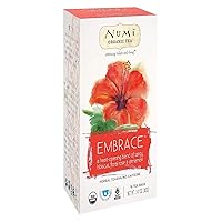 Numi Organic Tea Hibiscus, 16 Count Box of Tea Bags, Holistic Herbal Teasan (Packaging May Vary)