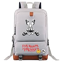 Unisex Five Nights at Freddy's Knapsack Large Computer Bookbag-Novelty Canvas Daypack for Youth,Teens