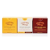 Leather Honey Combo Wipes with Conditioner Wipes and Cleaner Wipes