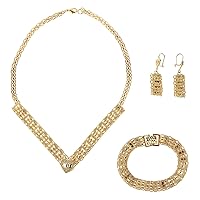 Newest Cheap Golden Jewelry Girls Dubai Turkish Egyptian Algeria Indian Moroccan Saudi Gold Jewellery Set