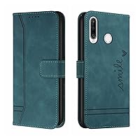Protective Flip Cases Compatible with Huawei Y6P Wallet Case,Shockproof TPU Protective Case,PU Leather Phone Case Magnetic Flip Folio Leather Case Card Holders Case Cover (Color : Green)