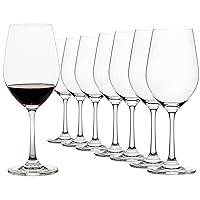 Wine Glasses Set of 8, Crystal Wine Glasses For Red & White Wine, Perfect for Weddings, Housewarmings - 16 OZ
