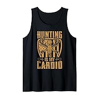 Hunting Is My Cardio Funny Hunter Deer Hunting Tank Top