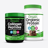 Organic Vegan Protein Powder (2.03lb) and Orgain Hydrolyzed Collagen Powder (1lb)