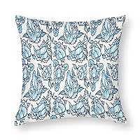 Penis Flower Print Throw Pillow Covers Square Cushion Case Double Side Printed Pillowcase for Home Sofa Couch Car Decorative