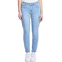 YMI Women's Hyperdenim Skinny Cargo Jeans