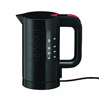 Bistro Electric Water Kettle, Plastic, 17 Ounce, .5 Liter, Black