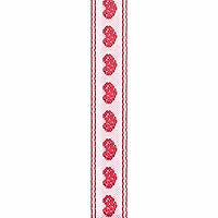 Offray, Red Hearts Craft Ribbon, 1/2-Inch x 9-Feet