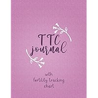 TTC journal with Fertility Tracking Chart: Trying To Conceive Journal Planner With Period Tracker, BBT Chart, Ovulation Tracker, Pregnancy Tracker, ... more Features for your Fertility Journey.