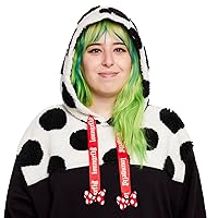 LOUNGEFLY DISNEY MINNIE ROCKS THE DOTS SHERPA UNISEX HOODIE EXTRA LARGE
