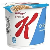 Special K Breakfast Cereal Cup, 11 Vitamins and Minerals, Made with Folic Acid, B Vitamins and Iron, Original, 1.25oz Cup (1 Cup)