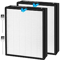 Vital 100s HEPA Replacement Filter Compatible with LEVOIT Vital 100S Air Pur-ifier 3-in-1 True HEPA High-Efficiency Activated Carbon Replace Part #Vital 100S-RF 2 Pack