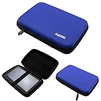 GPS-Case for Jimwey GPS Navi 7 Zoll, (GPS-Case with zipper and elastic band in blue)