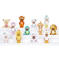 Baby Born Surprise Animal Babies Series 5/ Unwrap Surprises; Collectible Baby Dolls W/Soft Swaddle and Bunny Pouch;Dinosaur, Unicorn, Lion, Penguin, Cow. Gift K Ages 3+, Multicolor