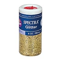 Arts & Crafts Glitter, Gold, 4 oz, 1 Jar