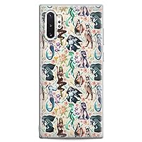 Case Compatible for Samsung A91 A54 A52 A51 A50 A20 A11 A12 A13 A14 A03s A02s Flexible Soft Dryad Nymph Design Silicone Selkie Clear Lightweight Slim fit Print Fantasy Irish Folklore