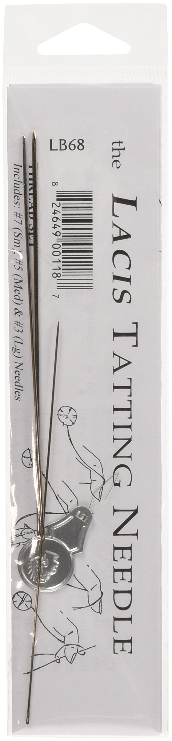 Lacis LB68 Tatting Needle Set, 3-Pack