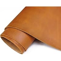 Tooling Leather Square 1.8-2.0MM Thick Genuine Top Full Grain Oil Tan Crazy  Horse Cowhide Leather Sheets for Crafts Tooling Sewing Wallet Earring Hobby  