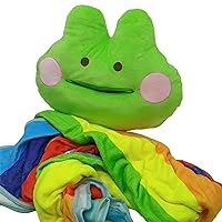Funny 2in1 Vomiting Rainbow Pillow Blanket Comfortable Throw Pillow Sofa Car Decoration Kid Birthday 2 in 1 Pillow Blanket