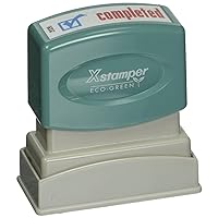 Shachihata Xstamper(R) Pre-Inked, Re-Inkable Two-Color Title Stamp, 