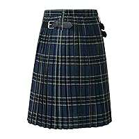 Scottish Mens Kilt Traditional Highland Tartan Utility Kilt, Traditional Tartan Kilt for Men