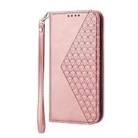 ZIFENGXUAN-- Wallet Case for Google Pixel 8 Pro/Pixel 8, Flip Case with Credit Card Holder Slot, Wristrap Shockproof Protective Wallet Leather Cover Shell (8 Pro,Gold)