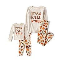 The Children's Place Baby Family Matching, Fall Harvest Pajama Sets, Cotton