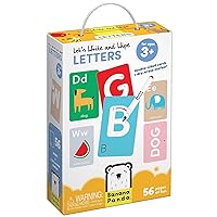 Let’s Write and Wipe Preschool Learning Activities - Letters - 56 Pages of Creative Tasks on Dry-Erase Cards with Marker Promote Early Learning Basics, ABCs and Motor Skills, for kids ages 3-5 years