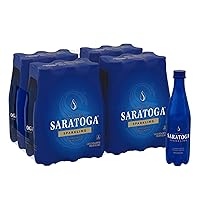 Saratoga Sparkling Spring Water Bottle PET, 16 Oz, 4 6-Pack