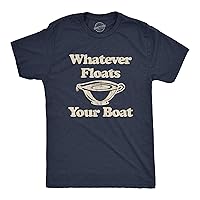 Mens Whatever Floats Your Boat Tshirt Funny Thanksgiving Gravy Boat Graphic Novelty Tee