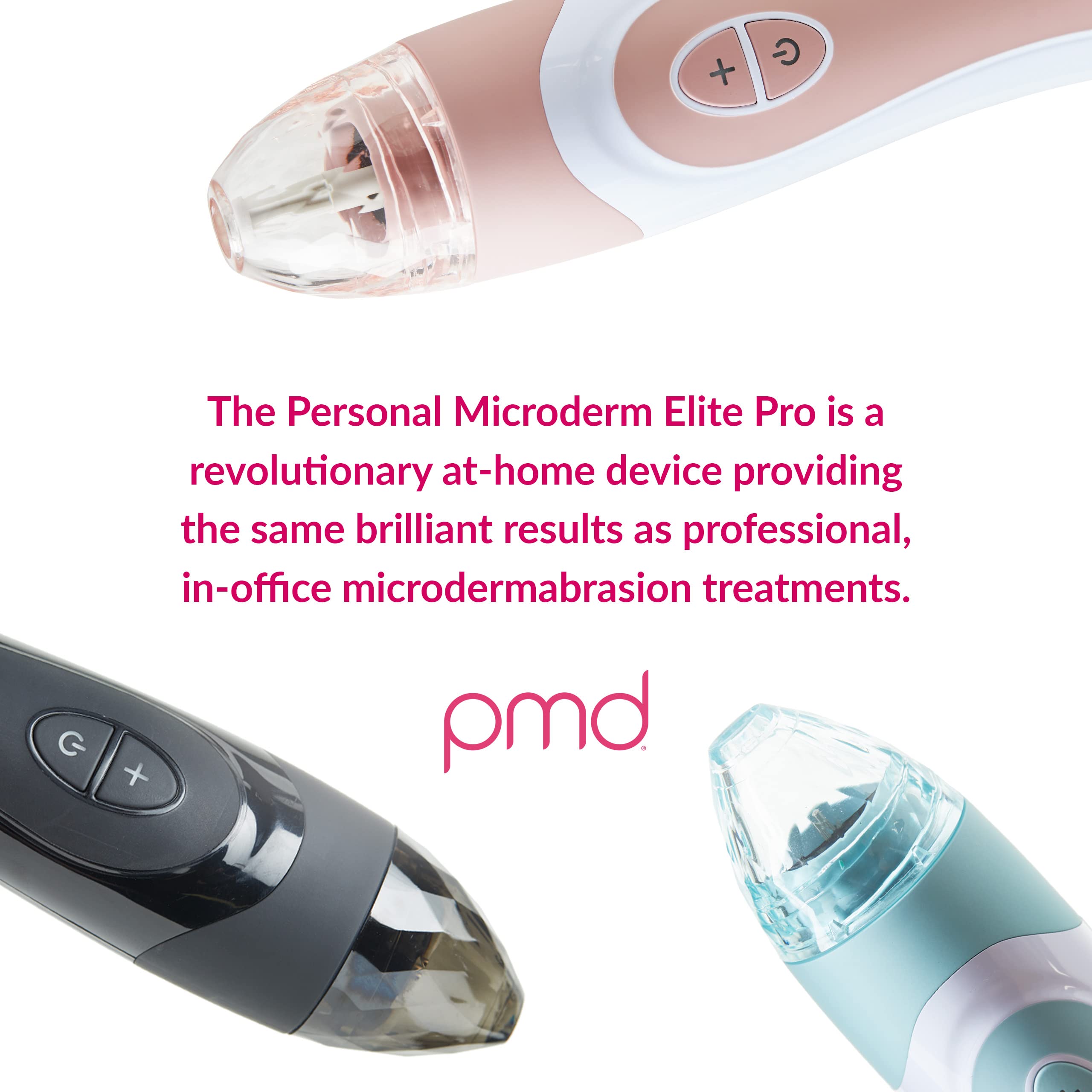 PMD x Disney Minnie Mouse Personal Microderm Elite Pro - At-Home Microdermabrasion Machine for Face and Body - Exfoliating Crystals & Vacuum Suction for Fresh & Radiant Skin - TruTier Technology