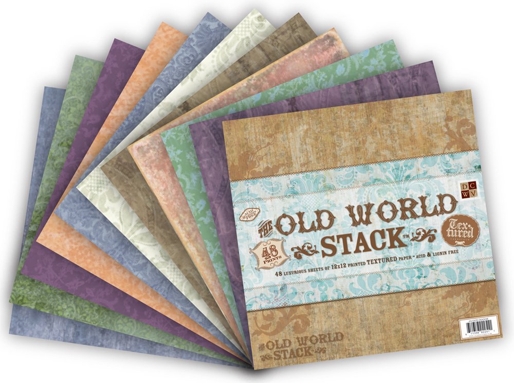 Diecuts with a View PS-005-00008 Old World 12 Inches by 12 Inches Paper Stack (Pack of 1)