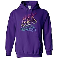 Threadrock Rainbow Geometric Unicorn Unisex Hoodie Sweatshirt