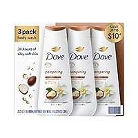 Dove Pampering Body Wash Shea Butter with Warm Vanilla Scent, 3 pk./24 oz.
