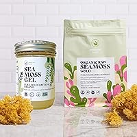 Organic Seamoss Raw & Prepared Gel, Full Spectrum Gold - Bundle Health | Premium Quality, Trusted Brand | Sea Moss Raw Organic for Seamoss Gel | Organic Sea Moss | Seamoss Raw Organic | S
