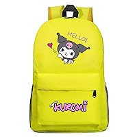 Lightweight Travel Backpack Daily Multifunction Knapsack,Basic College Bookbag Kuromi Cartoon Laptop Rucksack
