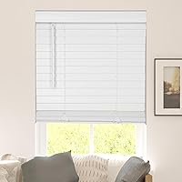 CALYX INTERIORS Faux Wood Blinds with Classic Valance, Cordless, 2
